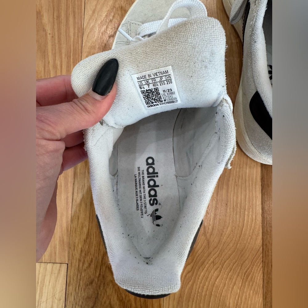 Adidas Original Campus 00s Crystal White Classic Sneakers Gently Worn - Picture 7 of 8